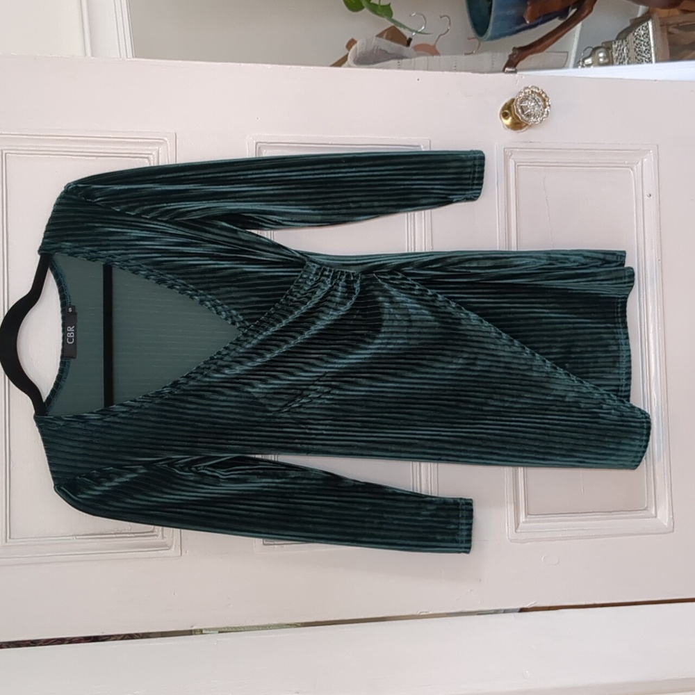 Green Velvet dress